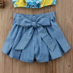 0 5T 2Pcs Girls Summer Floral Clothes Sets Baby