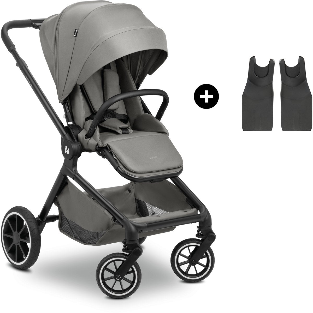 Hauck move n care - multifunctional stroller - including adapter for your baby car seat - dark gray