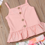 2 6T Baby Girls Floral Clothes Set Summer Toddler