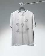 [DFRAME] "TOBE HAPPY" Character Dessert Printed Short Sleeve T-shirt