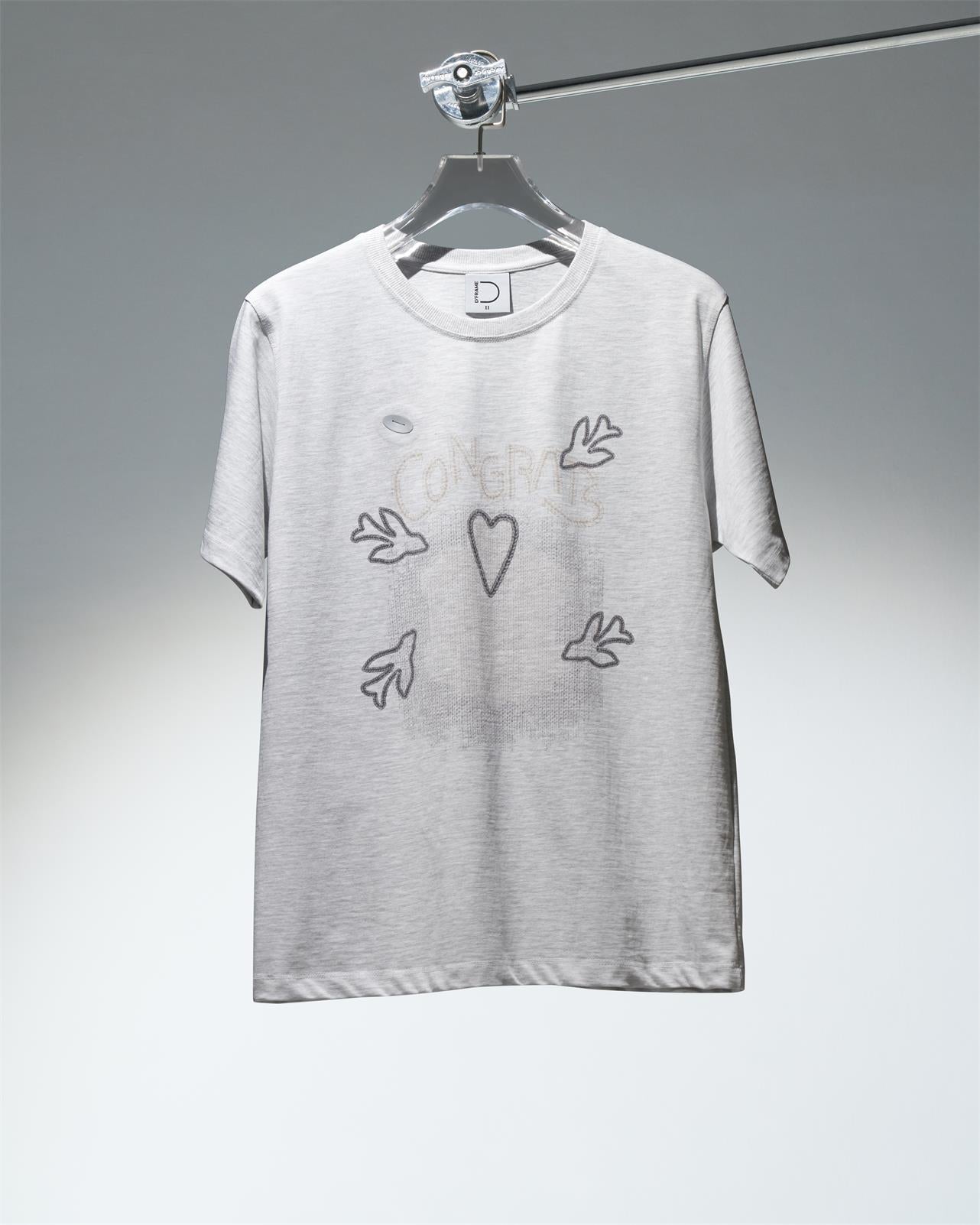 [DFRAME] "TOBE HAPPY" Character Dessert Printed Short Sleeve T-shirt