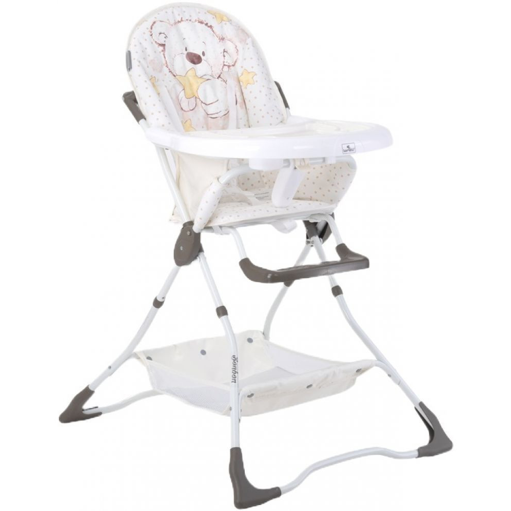 White Teddy Bear Dual tray, High chair