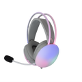 White Shark Firefly Vezetékes Gaming Headset 50mm Fehér RGB