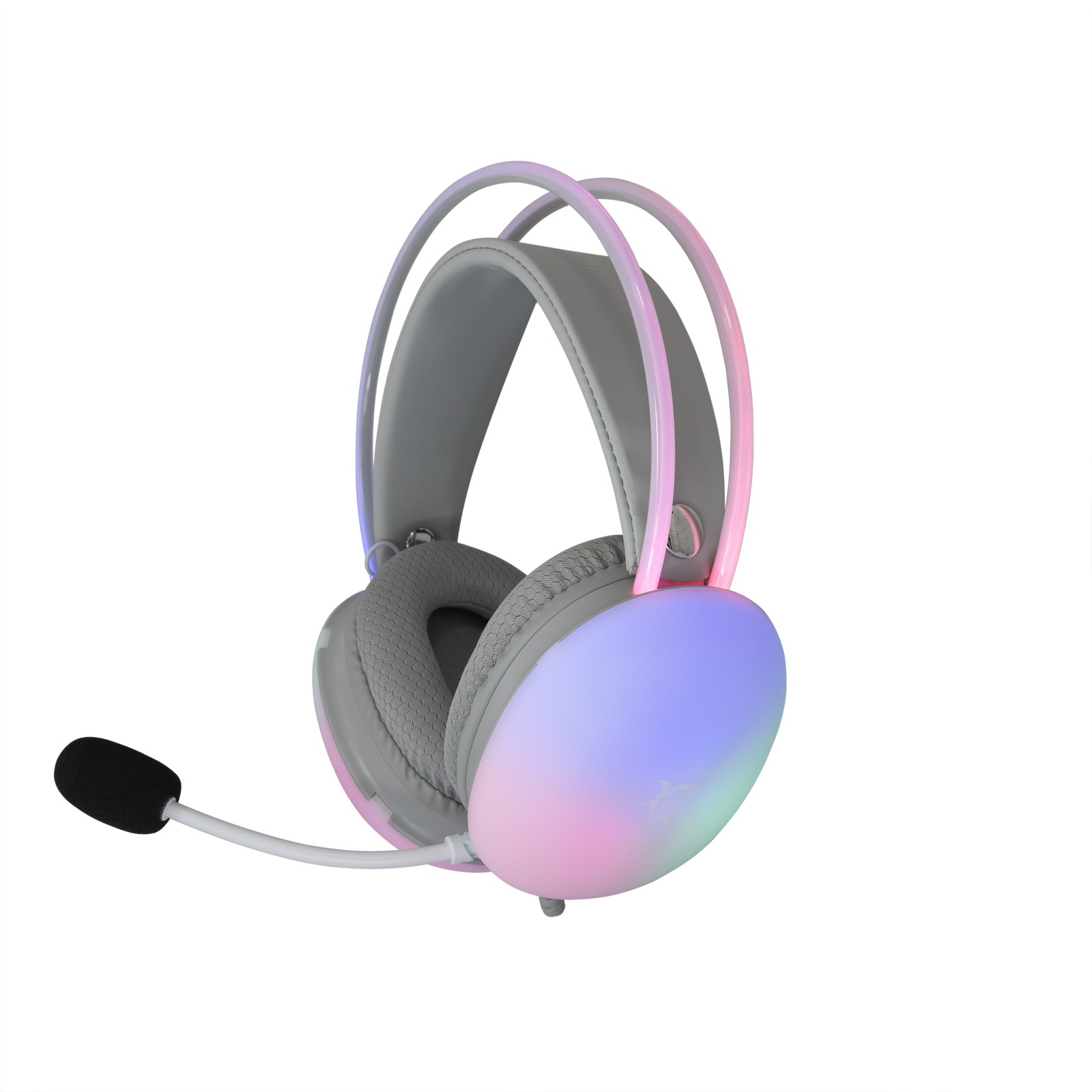 White Shark Firefly Vezetékes Gaming Headset 50mm Fehér RGB