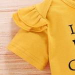 SunnyBloom™ – 3-Piece Baby Girl Sunflower Outfit