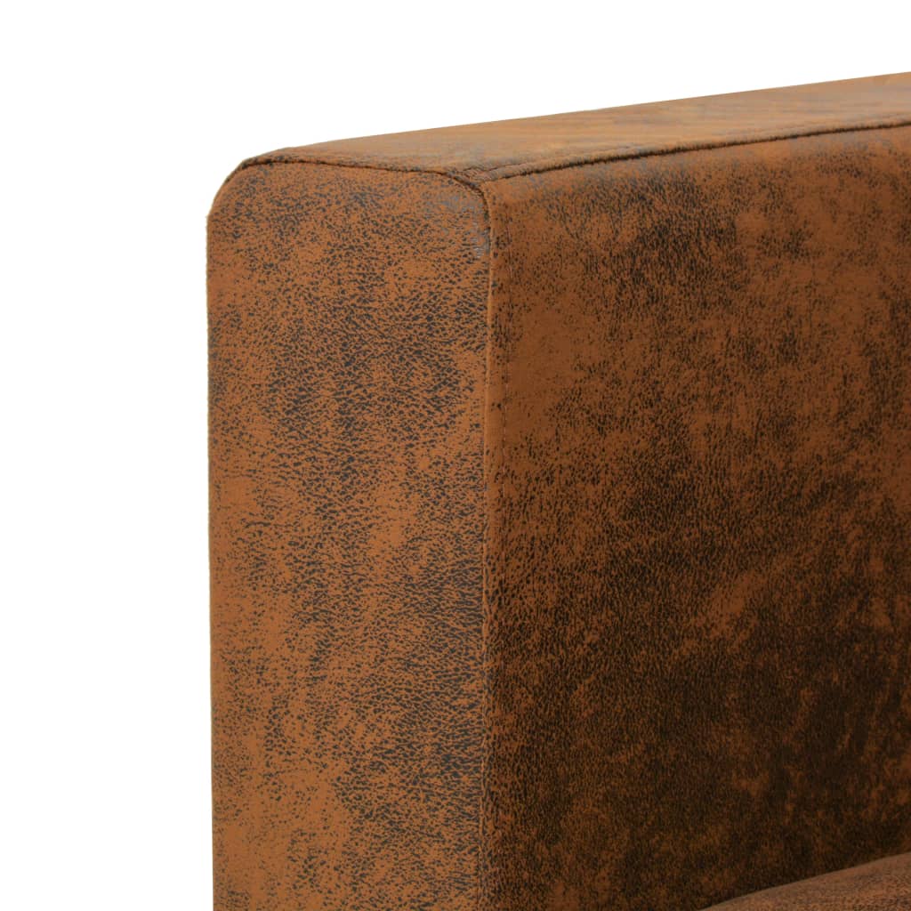 NNEVL 2-Seater Sofa 137x73x82 cm Artificial Suede Leather