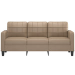 NNEVL 3-Seater Sofa Cappuccino 180 cm Faux Leather