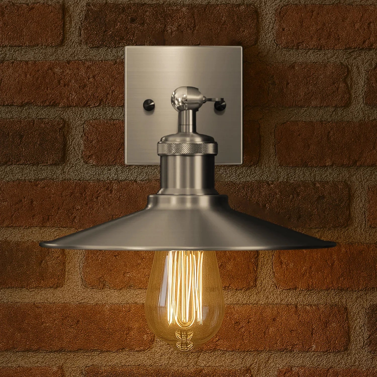 Satin Nickel Wall Light Lamp Sconces Living Room Home Decor~2592