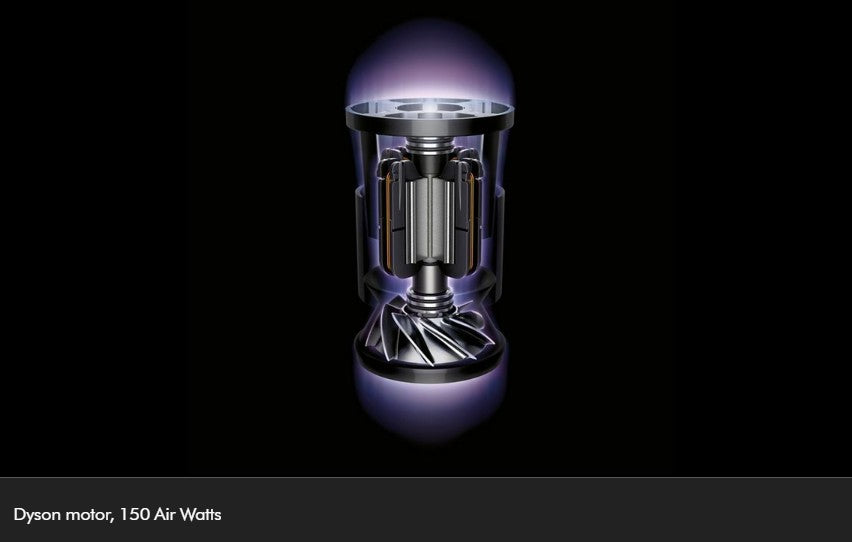 Dyson Cyclone V10 cordless vacuum + Detail cleaning kit The suction power of a corded vacuum with de-tangling technology.¹ With Detail cleaning kit.