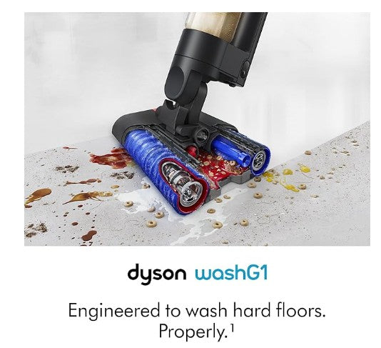 Dyson WashG1™ wet floor cleaner, double rollers, removes wet and dry dirt, self-clean cycle