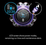 Dyson V11 Advanced cordless stick vacuum cleaner, 200 AW, 60min, Hair de-tangling (Nickel/Purple)