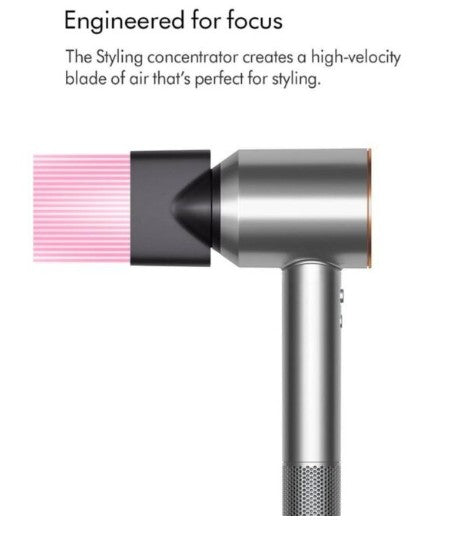 DYSON Supersonic Origin HD07 Hair Dryer, 1600 W, Nickel/Copper Temperature Control