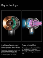 DYSON Supersonic Origin HD07 Hair Dryer, 1600 W, Nickel/Copper Temperature Control