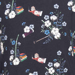 Floral Black Baby Onesie