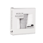 Muslin Squares Grey / White