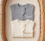 Personalised Baby Sleepsuit & Hat, Baby Gift, Baby grow, Baby Boy, Baby Girl, Neutral Baby Clothes, First baby Outfit, New Baby gift -