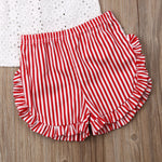 Newborn Baby Girl Summer Cute Clothes Sets White
