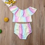 Newborn Infant Baby Girls Summer Clothes Sets 0