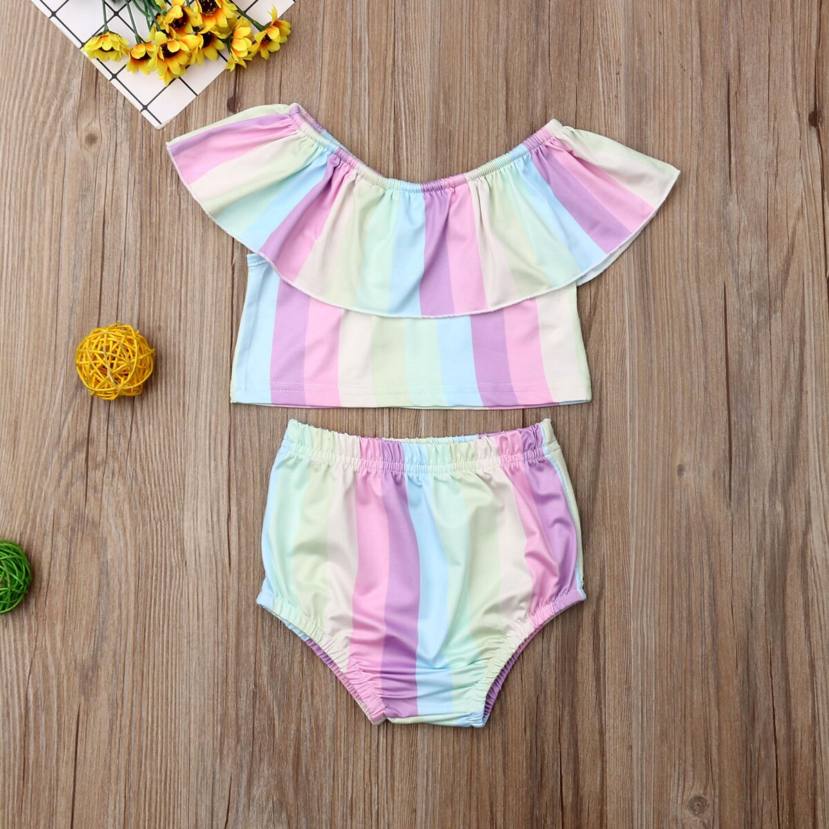 Newborn Infant Baby Girls Summer Clothes Sets 0