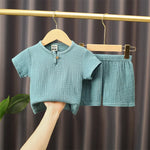 2-piece summer shirt and shorts set