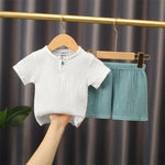 2-piece summer shirt and shorts set