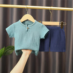 2-piece summer shirt and shorts set