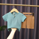 2-piece summer shirt and shorts set