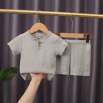 2-piece summer shirt and shorts set