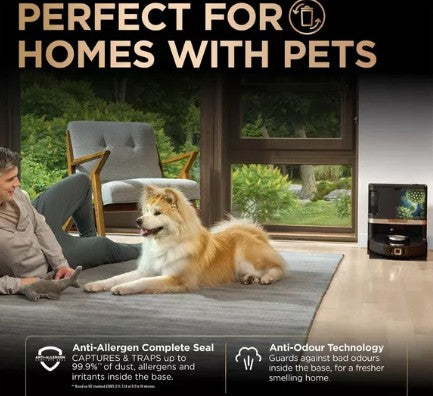 SHARK PowerDetect NeverTouch Pro RV2800ZEUK 2-in-1 Robot Vacuum Cleaner - Black