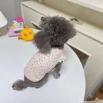 Summer Floral Dog Vest Cute Puppy T-Shirt