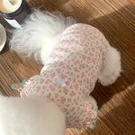 Summer Floral Dog Vest Cute Puppy T-Shirt