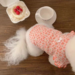 Summer Floral Dog Vest Cute Puppy T-Shirt