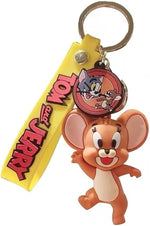 TOM & JERRY THEMED KEYRING KEYCHAIN VARIOUS DESIGNS CHOOSE
