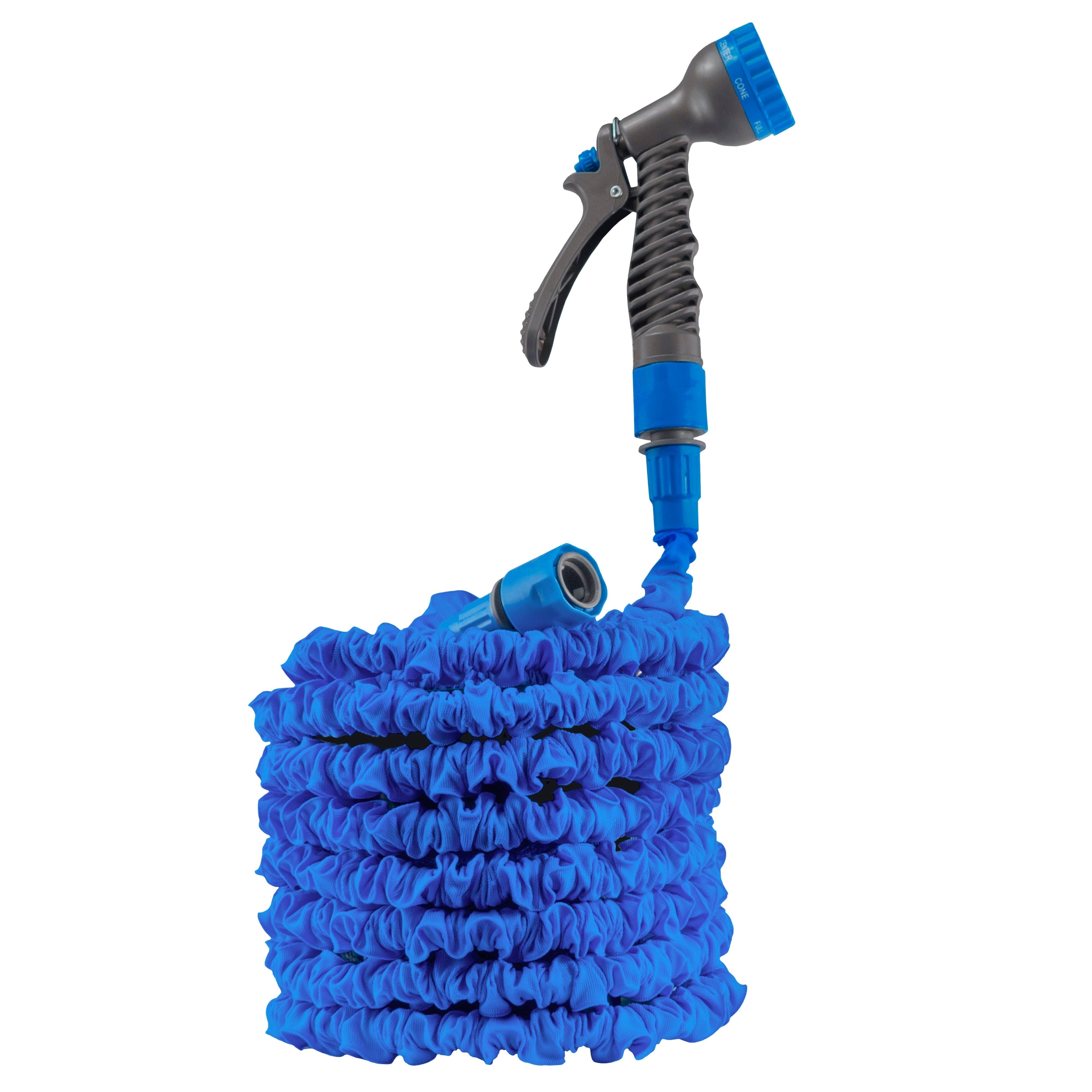 Expanding Trick Hose 10m - 30m Blue Outdoor Watering Kit Outdoor Hose Accessory