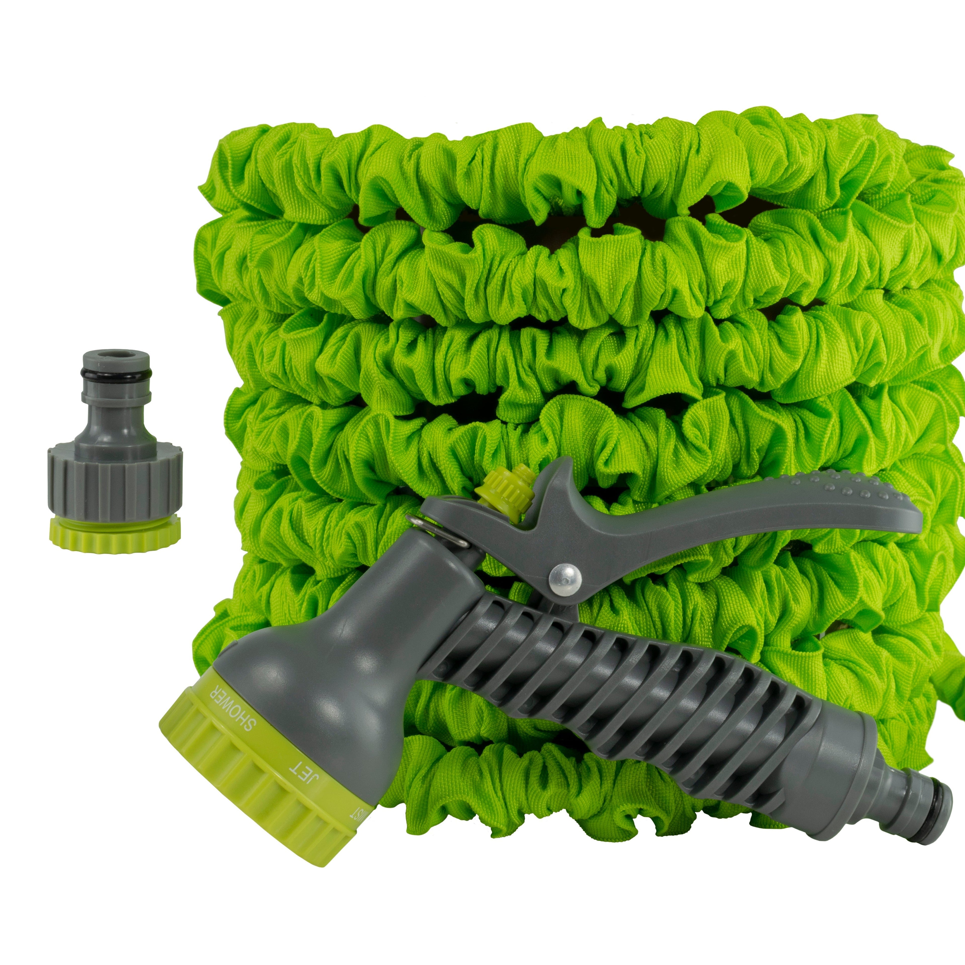 Expanding Trick Hose 15m - 45m Lime Outdoor Watering Kit Outdoor Hose Accessory