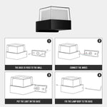 Modern 7W LED Wall Light Die-cast Aluminium Indoor Outdoor IP Rated~ 4496