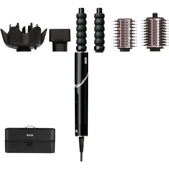 Shark FlexStyle 5-in-1 Air Styler & Hair Dryer with Storage Case  - Black/Rose Gold