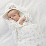 Cute Rabbit Extra Warm Cotton Baby White Swaddle Wrap