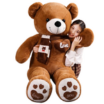 High Quality 100CM Teddy Bear With Scarf Stuffed Animals Bear Plush Toys Teddy Bear Doll Lovers Birthday Baby Gift
