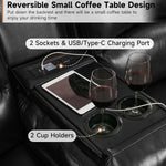 Manual Reclining Two Seater PU Leather Sofa Premium