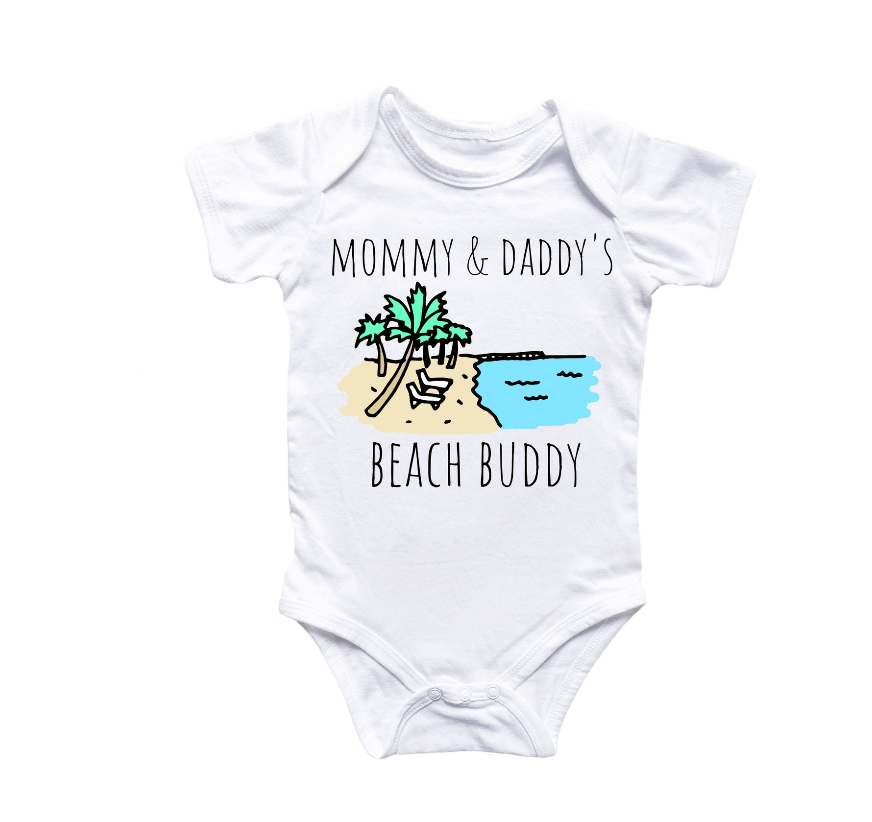 Beach Baby Summer - Baby Boy Girl Clothes Infant Bodysuit Funny Cute