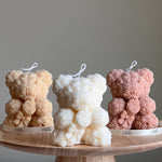 Teddy Bear Soy Wax Candle: Sculptural Bouquet Candle