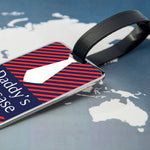 Personalised Gentlemen's Shirt And Tie Luggage Tag