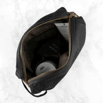 Personalised Men's Waxed Wash Bag