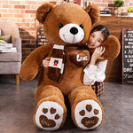 High Quality 100CM Teddy Bear With Scarf Stuffed Animals Bear Plush Toys Teddy Bear Doll Lovers Birthday Baby Gift